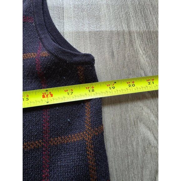 Croft & Barrow Womens M Leaf Pattern Knitted Vest Button-Front Autumn - Picture 7 of 7